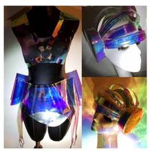 Model nightclub catwalk show costume stagetechnology business show laser gogo ds dance team party star space suit 2024 - buy cheap