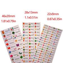 3Size Children Name Stickers Cute Cartoon Pattern Custom Waterproof Tag Labels For Children Personal Scrapbook School Stationery 2023 - buy cheap