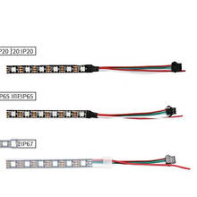 Faixa de luz de led ws2812b, 5v, abordáveis individualmente, cor completa, 5050 rgb, 1 metro, cri 95, lâmpada de cozinha, ajustável, dimmer, ws2813 2024 - compre barato