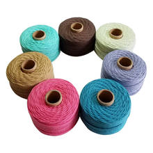 Wholesale 100% Cotton rope 80m/roll twine cord 10pcs/lot twisted cords 2024 - buy cheap