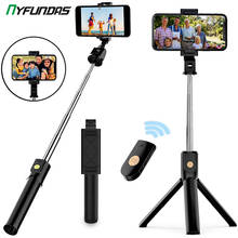 3in 1 Wireless Selfie Stick for iPhone Android Huawei Foldable Handheld Monopod Shutter Remote Extendable Mini Tripod Smartphone 2024 - buy cheap