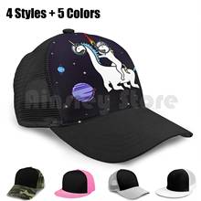 Gorra de béisbol con diseño de Dinocorn en el espacio, gorro ajustable con cierre trasero, estilo Hip Hop, unicornio, unicornios, dinosaurios, dinosaurios 2024 - compra barato