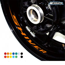 Adesivo decorativo para pneu da roda de moto, adesivo reflexivo para brilho da roda de moto, adesivo decorativo para aprilia shiver 2024 - compre barato