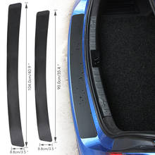 Наклейка на задний бампер автомобильного багажника из углеродного волокна для Hyundai Creta I10 I20 Tucson Elantra Santa Fe 2016 2017 2018 2019 2024 - купить недорого
