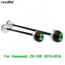 Motorcycle POM Axle Fork Crash Sliders For KAWASAKI ZX-10R ZX10R 2013-2016 Front Rear Wheel Protector Circle Decoration 2024 - buy cheap