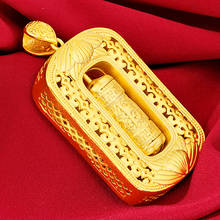 Clássico herança pingente amarelo ouro enchido feminino masculino jóias sólidas presente geometria em forma de acessórios 2024 - compre barato