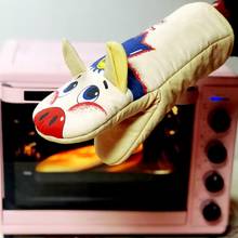 1Pc Cute Pig Non-slip Anti-scalding Cotton Baking Glove Kitchen Long Microwave Glove Baking Oven Mitten Bakeware Tool 2024 - buy cheap