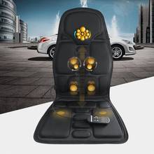 Electric Vibrating Massage Cushion Home Car Seat Vibrator Portable Massager Infrared Heating Pat Back Vibrator Mat Pain Relief 2024 - buy cheap