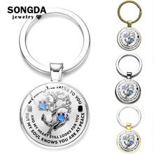 SONGDA Hummingbirds Art Tree Of Life Key Chain Convex Glass Pendant Keychains for Women Key Ring Fashion Couple Jewelry Gift 2024 - buy cheap