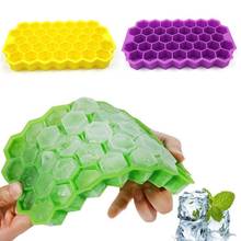 1PC Honeycomb Ice Cube Tray Creative DIY 37 Cubes Silicone Ice Cube Maker Mold For Ice Cream Party Whiskey Cocktail Cold Drink 2024 - buy cheap