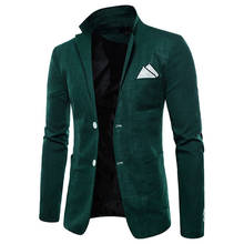Новая популярная брендовая одежда мужской костюм куртка Модный сплошной цвет хлопок тонкий костюм куртка Masculino высокое качество повседневный мужской блейзер 2024 - купить недорого