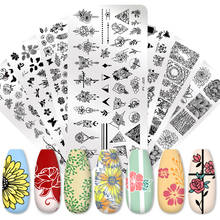 PICT YOU Nail Stamping Plates Flower Geometry Animals Nail Art Image Plate Stencils Stainless Steel Nail Design Stencil Tools 2024 - buy cheap