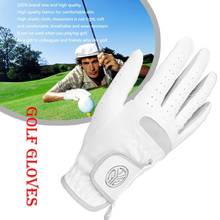 Перчатки для гольфа мужские, дышащие митенки для левой руки, из мягкого микроволокна, белые, 1 шт. 2024 - купить недорого