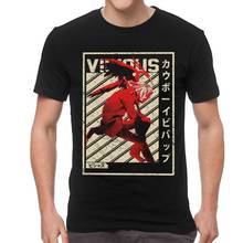 Cowboy Bebop Vicious T-Shirts Men Graphic T Shirt Short Sleeve Science Fiction Anime Tshirts 100% Cotton Tee Tops Clothing 2024 - buy cheap