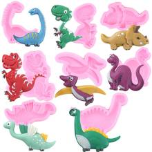 9 Style Giraffe Dinosaur Silicone Mold Candy Chocolate Fondant Molds Baby Birthday Cake Decorating Tools DIY Cookie Baking Mould 2024 - buy cheap