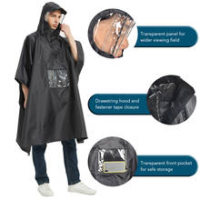 Многофункциональное пончо от дождя TOMSHOO с капюшоном, легкий дождевик для мужчин и женщин, уличный коврик для походов, велоспорта, кемпинга навес, тент 2024 - купить недорого