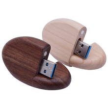 Wooden Eggshell USB Flash Drive 3.0 Custom LOGO Flashdrive Pendrive 4GB 8GB 16GB 32GB Pen Drive U Disk Memory Stick Wedding Gift 2024 - buy cheap