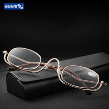 Очки для чтения Seemfly для пожилых женщин, косметические металлические увеличительные очки, портативный подарок для родителей, для дальнозоркости 2024 - купить недорого