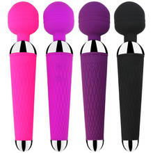 Novo vibradores de clit oral usb carga av varinha mágica vibrador anal massageador adulto brinquedos sexuais para mulheres seguro silicone sexo produto-30 2024 - compre barato