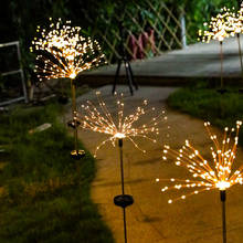 90/120/150LED Solar Garden Light Lawn Waterproof Solar Firework Light Outdoors Flash String Lights Dandelion Lamp Outdoor Decor 2024 - buy cheap