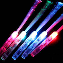 LED Fiber Optic Light Wand, Colorful Magic Fairy Light up Battery Operated Flashing Concert Prop for Night Party 2024 - buy cheap