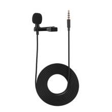 1.45m Mini Portable Microphone Condenser Clip-on Lapel Lavalier Mic Wired Mikrofo/Microfon for Phone for Laptop 2024 - buy cheap