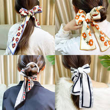 2021 novo coreano imprimir macio bandanas doce feminino lenço de cabelo faixas bandana turbante hairbands moda acessórios para o cabelo headwear 2024 - compre barato
