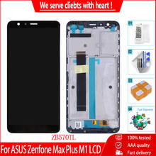 ЖК-дисплей 5,7 ''для ASUS Zenfone Max Plus M1 ZB570TL, сенсорный экран, дигитайзер в сборе с рамкой для ASUS ZB570TL, ЖК-дисплей, оригинал 2024 - купить недорого