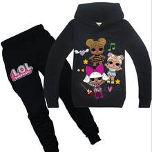 Girls Lol Doll Clothing Autumn Winter Cotton Coat+pants Outfits Sets Kids Birthday Suit Long Sleeve Hoodies Clothes 2024 - buy cheap