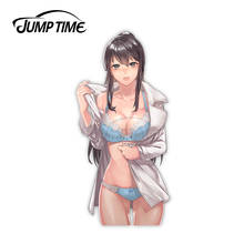 Jump Time Aken-pegatinas de vinilo para ventana de coche, personaje Original de Anime, chica Sexy, 6,3 2024 - compra barato