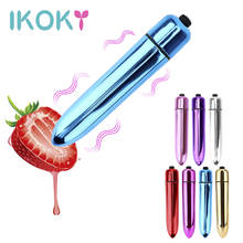 IKOKY Dildo Vibrator G-spot Clitoris Stimulator Sex Products Mini Bullet Vibrator 10 Speeds Adult Sex Toys for Women 2024 - buy cheap