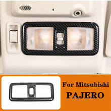 Fir для Mitsubishi Pajero 2007-2019 аксессуары для интерьера углеродное волокно цветная крыша автомобиля перед лампой для чтения автостайлинг автозапчасти 2024 - купить недорого