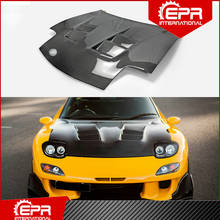 For RX7 FD3S RE Style Carbon Fiber Hood Trim FD3S Racing Part Body Kit Carbon Hood RX7 Accessories 2024 - buy cheap