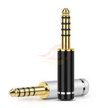 4.4mm Earphone Plug 5 Pole Gold Plated Copper DIY Balance Audio Jack Wire Connector HiFi Headset Metal Adapter For NW-WM1ZA 4.4 2024 - buy cheap