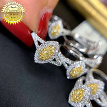 Anel de diamante 18k branco ouro natural 0,40ct, joias para noivado e casamento 2024 - compre barato