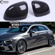 For Mercedes W177 A Class (2019+) & C118 X118 CLA Class (2019+) Replacement Carbon Fiber Door Mirror Cover Caps 2024 - buy cheap