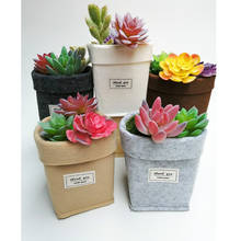 Nordic Mini Succulents Planter Pot Washable Felt Flowerpot Creative Desktop Flower Pots Reuseable Multifunction Home Storage Bag 2024 - buy cheap