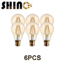 6pcs/lot Retro Edison Bulb E27 220v 6w A60 Ampoule Vintage Edison Bulb Incandescent Lamp Filament Light Bulb Home Decor 2024 - buy cheap