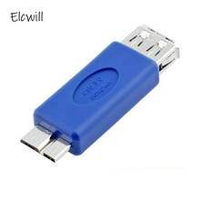 USB 3.0 Female Type A To Male Micro B Converter Adapter High Speed OTG Function Connector for PC Mobile Phone Blue 2024 - buy cheap