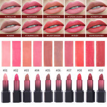 10 cores matte batom duradouro batom sexy natural makeupe batom à prova dwaterproof água não vara copo vermelho batom líquido tslm1 2024 - compre barato