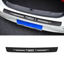 1PCS For Chery TIGGO 3 4 5 7 8 Car Rear Bumper Load Edge Protector Stickers Protector Carbon Fiber Decals Styling Accessories 2024 - buy cheap