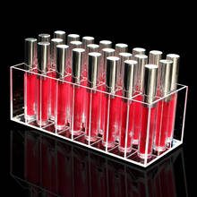 Clear Acrylic 24 Grid Makeup Organizer Storage Box Lipstick Nail Polish Display Stand Holder Cosmetic Jewelry Organizer Box Case 2024 - buy cheap