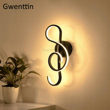 Music Notes Wall Lamps Modern Bedroom Bedside Lamp Nordic Wall Lights for Home Aisle Stairs Bedroom Led Mirror Light Fixtures 2024 - buy cheap
