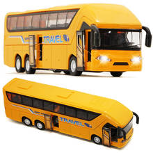 Autobús de Ciudad de aleación para niños, vehículo de juguete de aleación de escala 1:32, doble Turismo, flash 2024 - compra barato
