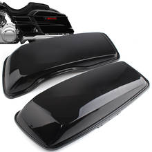 Vivid Black Saddlebag Lid Speaker Cover Motorcycle For Harley Touring Road King Road Glide Street Glide Electra Glide 2014-2020 2024 - buy cheap