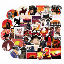 50pcs Game Stickers Red Dead Western Cowboy Style Redemption for Phone Laptop Luggage Case Skateboard Waterproof Stickers 2024 - buy cheap