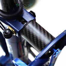 TWTOPSE 3K Carbon Bicycle Bike Rear Shock Titanium Bolt For Brompton Folding Bike Cycling Carbon Suspension Stable Load 120KG 2024 - buy cheap