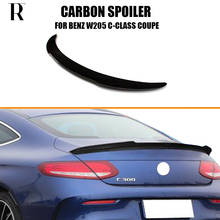 FD Style Carbon Fiber Rear Trunk Lip Wing Spoiler for Benz W205 C205 Coupe 2DR C200 C220 C300 C400 C43 & C63 AMG 15 - 20 2024 - buy cheap