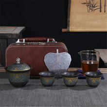 Tea Sets Chinese Kung Fu Teaset Ceramic Portable Teacup Porcelain Service Gaiwan Tea Cups Mug of Tea Ceremony Teapot 2024 - buy cheap