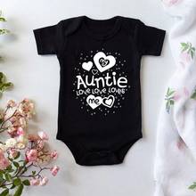 Body de algodón para bebé, ropa divertida Auntie de My Love Me, mono de verano para recién nacido, regalo para niño y niña, 2021 2024 - compra barato